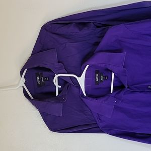 Apt. 9 purple 🟣 dress shirt bundle. 34/35. Slim fit
